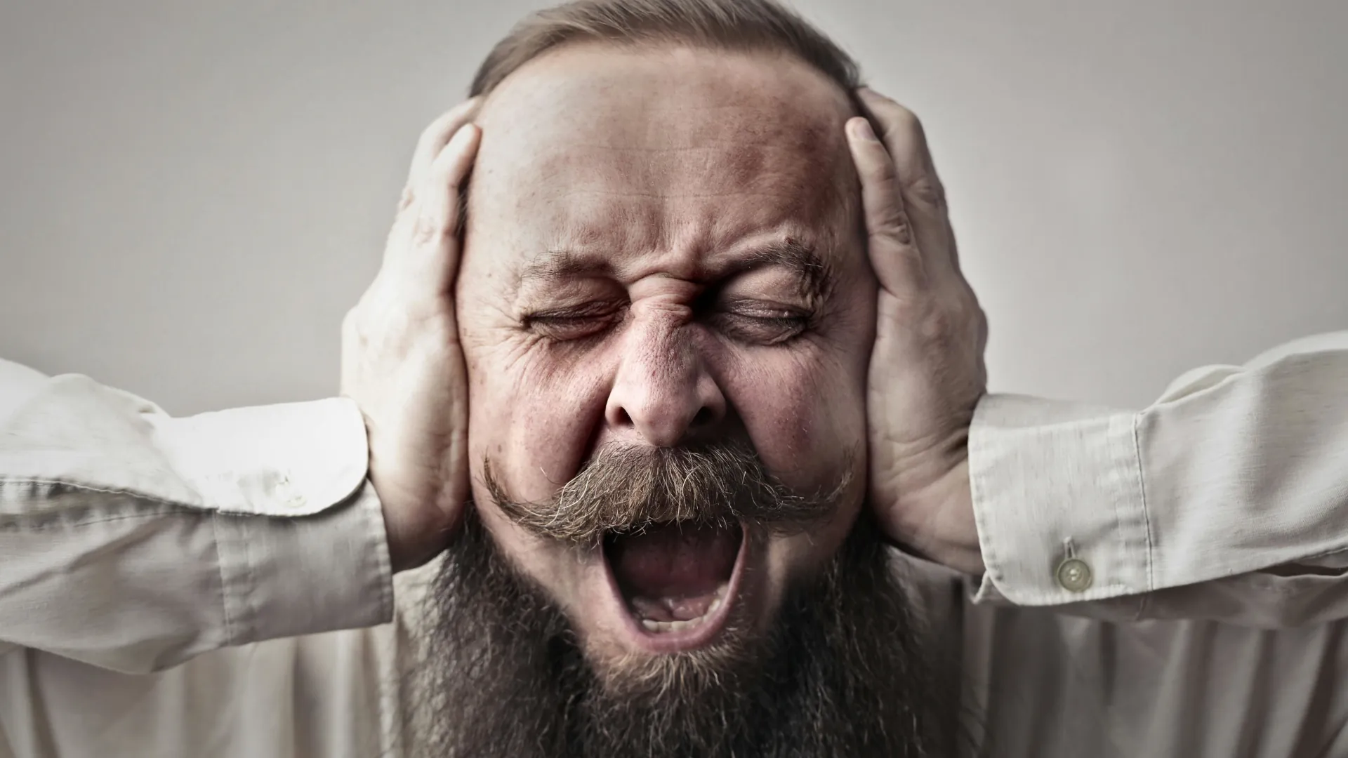 A man has completely lost the plot and is livid to the point where he can't think straight.